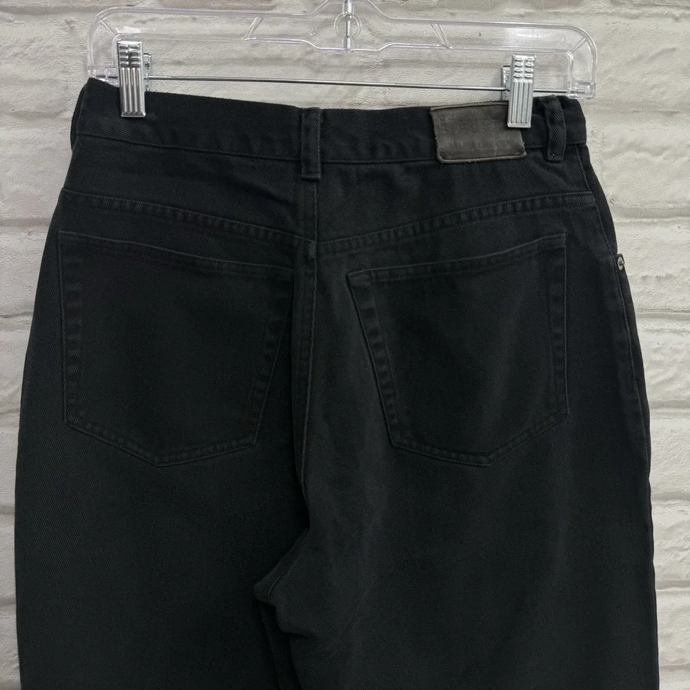 Lauren Ralph Lauren‎ Woman Black High Rise Straight Leg Boyfriend Jeans Sz 8 Y2K